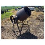 Belt Powered Cement Mixer