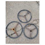 (3) Flat Spoke Steering Wheels