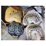 (4) Cast Iron Tractor Seats