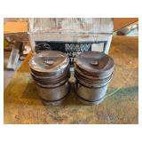 (2) M&W Used Pistons and Rings
