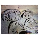 Assorted Cast Iron Tractor Seats