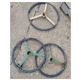 (3) Flat Spoke Steering Wheels
