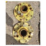 (2) Splined Hubs