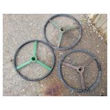 (3) Flat Spoke Steering Wheels