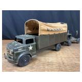 (2) US Army Truck + Search Light Marx