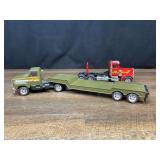 (2) Timber Truck + Lowboy Semi Ertl