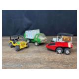 (4) Jeep, Trucks, Car Tonka
