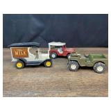 (3) Jeeps + Truck Tonka