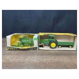 (2) John Deere Combine + Tractor + Wagon Set NIB Ertl