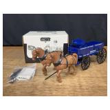 1996 Iowa Sesquicentennial Horses + Wagon NIB SM