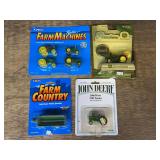 (4) 1/64 John Deere NIB Ertl