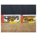 (2) 1/50 Volvo Backhoe + Euclid Haul Truck NIB Joal