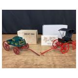 (2) John Deere Wagon + Buggy