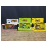 (3) 1/64 Steiger + IH 4wd Tractors NIB Ertl