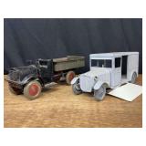 (2) Presse Steel Trucks