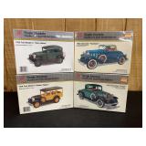 (4) Ford + Chevrolet Model Kits NIB SM