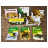 (8) 1/64 John Deere + Caterpillar NIB Ertl