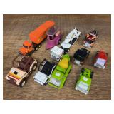 (10) Trucks + Trailer Buddy L
