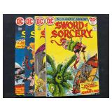 DC Comics Sword of Sorcery Lot Issues 1 3 4 5 Fafhrd and the Gray Mouser 1972 1973
