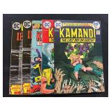 DC Comics Lot of 4 Assorted Issues: Kamandi The Last Boy On Earth, Weird Worlds Presents Iron-Wolf (1972-1975)