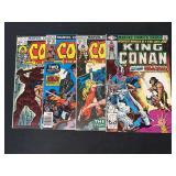 Marvel Comics Conan the Barbarian and King Conan Lot of 4 Issues