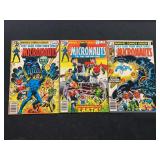 Marvel Comics The Micronauts Issues 1, 2, and 8 (1979-1980)