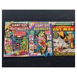 Marvel Comics Group Lot of 3 Comic Books: Giant-Size Avengers #2, #5, and Marvel Feature #4