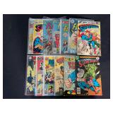 DC Comics Assorted Lot of 13 Superboy, Superman, The Flash, World