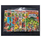 Marvel Super-Heroes Featuring The Hulk and Sub-Mariner Lot Issues 35, 36, 38, 40, 42, 49 (Marvel, 1972-1975)