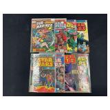 Marvel Comics Group Assorted Lot of 7 Comic Books Featuring Star Wars, Godzilla, and Sub-Mariner (1973-1984)