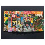 DC Comics G.I. Combat Dollar Comics Lot of 7 Issues (206-209, 212-214) 1979