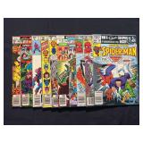 Marvel Comics Group Assorted Lot of 9 Issues (1977-1982) Featuring Spider-Man, Fantastic Four, Avengers, and The Thing