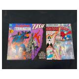 DC and Marvel Comic Book Lot - Deathstroke the Terminator #1, The Flash #141, The Avengers #227, Superman Adventures #1