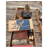 Mixed Collection of Collectibles, Decor, and Electronics Including North Electric Ericofon and Telechron Clock