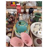 Assorted Decorative Tableware, Vases, and Glassware Lot
