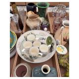 Mixed Collection of Ceramic and Pottery Items Including Gray
