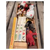 Assorted Collectible Lot with Dolls, Stiggles Sticker Boxes, Games, and Novelties