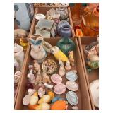 Assorted Ceramic and Porcelain Decor, Figurines, and Tableware Collection