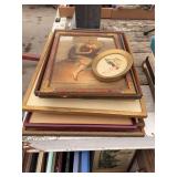 Assorted Framed Art Prints and Embroidered Wall Hangings, Lot of 6
