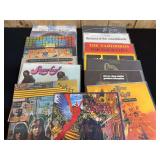 Lot of 12 Classic Rock Vinyl LPs featuring Santana, T. Rex, Yardbirds, and More