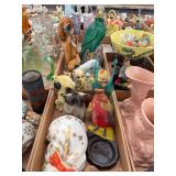 Assorted Ceramic and Porcelain Animal Figurines and Statues Collection