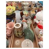 Assorted Decorative Ceramics, Glassware, and Figurines Box Lot