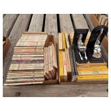 Lot of Fate Magazines, John Norman Gor Novels, and Art Deco Style Bookends