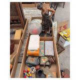 Mixed Box Lot of Collectibles, Statues, Lacquer Boxes, and Books