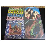 Lot of Four The Rolling Stones Vinyl LP Records Including Some Girls and Through the Past Darkly