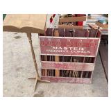 Master Hardwood Dowels Store Display Rack with Assorted Wooden Dowels and Stand