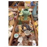 Large Assortment of Decorative Collectibles, Glassware, and Ceramic Figurines
