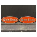 (2) New Idea Name Plates