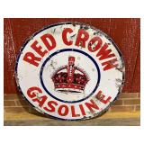 Red Crown Gasoline DSP Sign