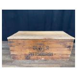 Oliver Iron & Steel Service Brackets Wooden Crate